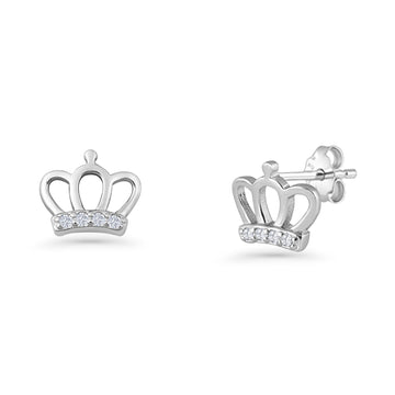 Princess Crown Stud Earring